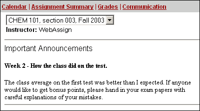 Announcement