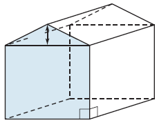 What is the area of the front of the shed (in square feet)? What is the ...