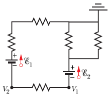 Solved: In The Figure Below, The Ideal Batteries Have Emfs... | Chegg.com