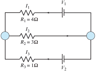 Solved Determine the currents I1, I2, and I3 for the | Chegg.com