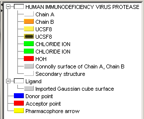 Selection panel of MarvinSpace