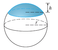 Solved: Find The Volume V Of The Described Solid S. A Cap ... | Chegg.com